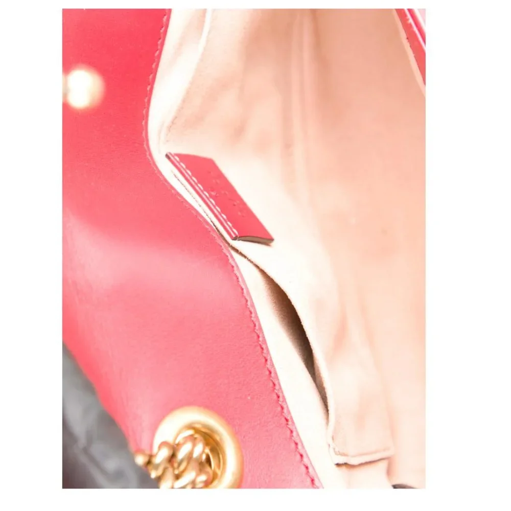 GUCCI Mini GG Marmont Matelassé Shoulder Bag 